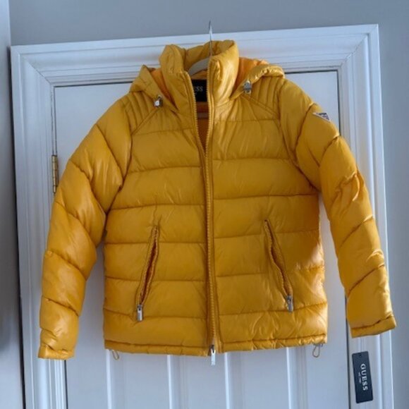 Guess Hooded Puffer Jacket - Size Medium NWT - Picture 1 of 5